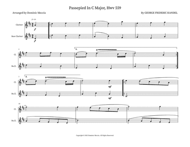 Passepied In C Major, Hwv 559