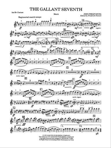 The Gallant Seventh: 2nd B-flat Clarinet
