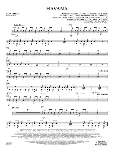 Havana (feat. Young Thug) (arr. Larry Moore) - Percussion 2