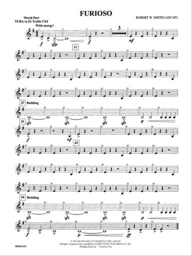 Furioso: (wp) E-flat Tuba T.C.