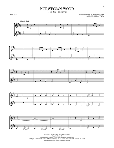 Norwegian Wood (This Bird Has Flown)