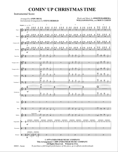 Comin' Up Christmas Time: Score