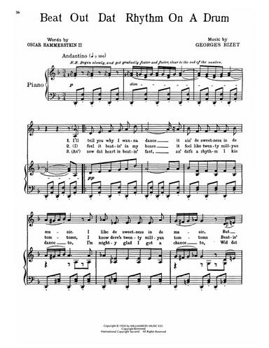 Beat Out Dat Rhythm On A Drum (from Carmen Jones)