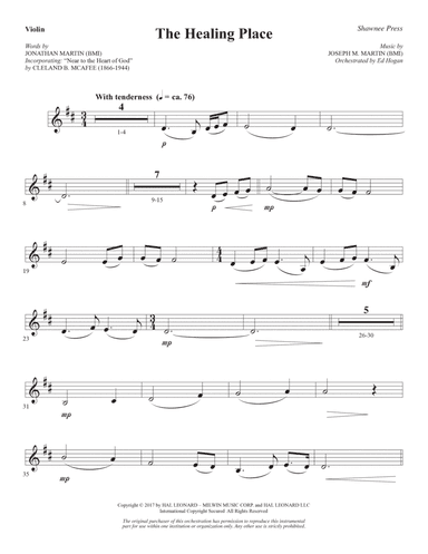 The Healing Place - Violin