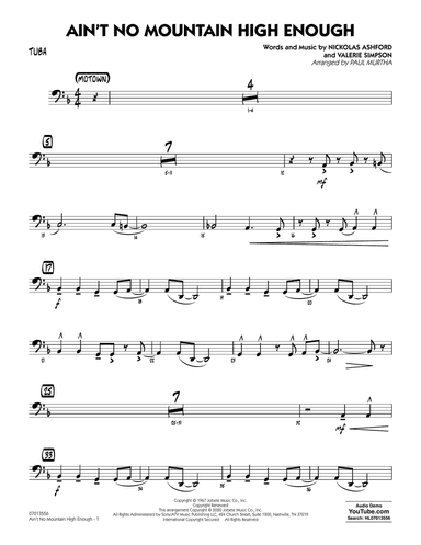Ain't No Mountain High Enough (arr. Paul Murtha) - Tuba