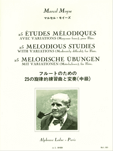 25 Etudes Melodiques Avec Variations pour Flute