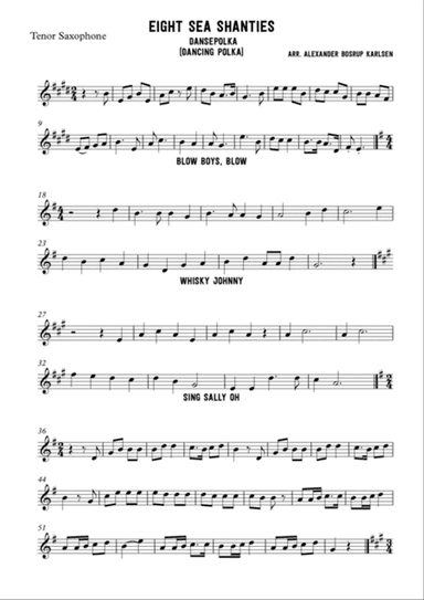 Eight sea shanties