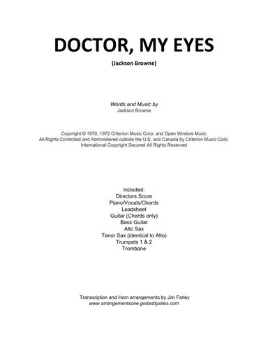 Doctor, My Eyes