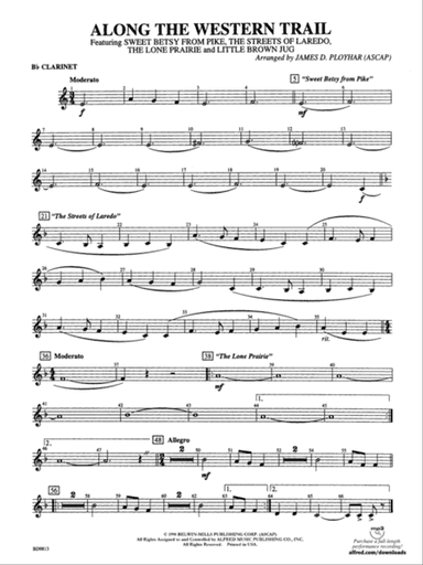 Along the Western Trail: 1st B-flat Clarinet