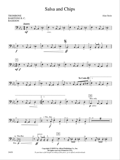 Salsa and Chips: 1st Trombone