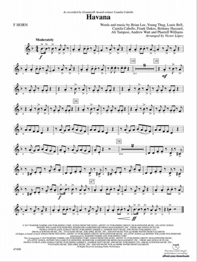 Havana: 1st F Horn