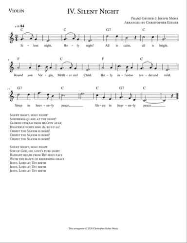 Silent Night for Violin