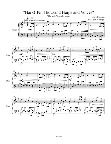 Hark! Ten Thousand Harps And Voices!