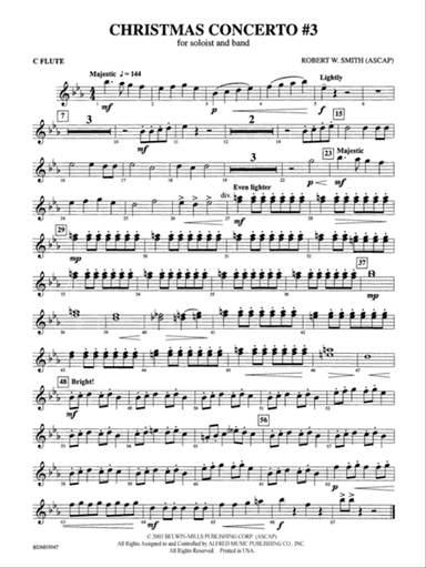 Christmas Concerto #3 (for Soloist and Band): Flute