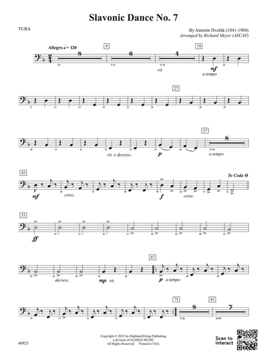 Slavonic Dance No. 7: Tuba