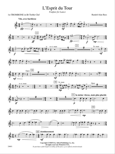 L'Esprit du Tour: (wp) 1st B-flat Trombone T.C.