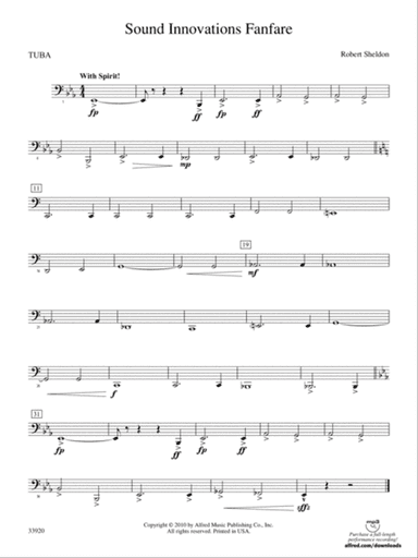 Sound Innovations Fanfare: Tuba
