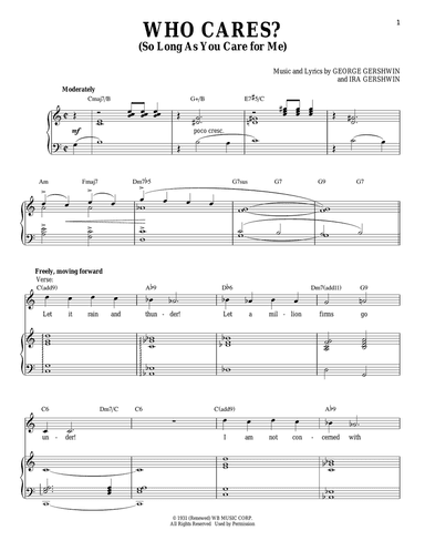 Who Cares? (So Long As You Care For Me)