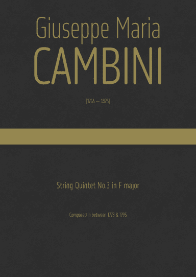 Cambini - String Quintet No.3 in F major