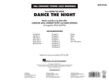 Dance The Night (from Barbie) (arr. Murtha) - Conductor Score (Full Score)