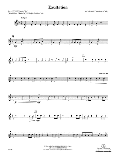 Exultation: Baritone T.C.