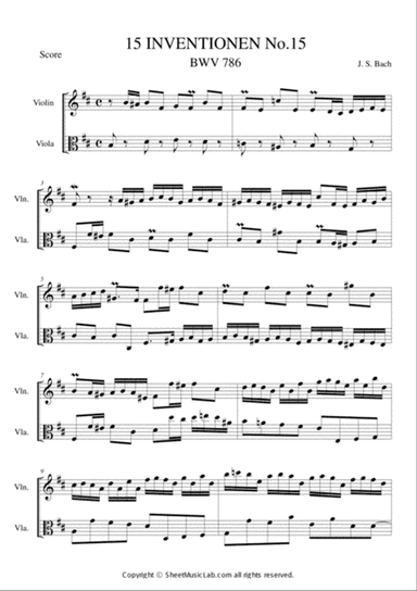 Invention No.15 BWV 786
