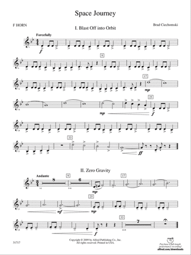 Space Journey: 1st F Horn