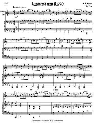 Allegretto from K. 570