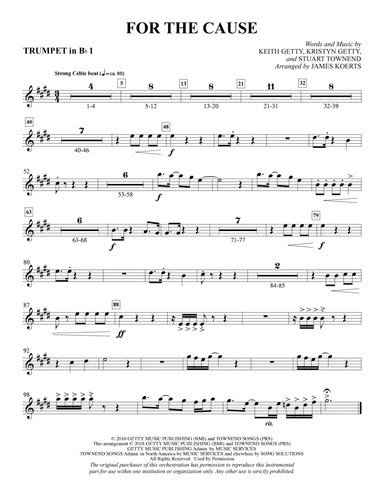 For the Cause (arr. James Koerts) - Bb Trumpet 1