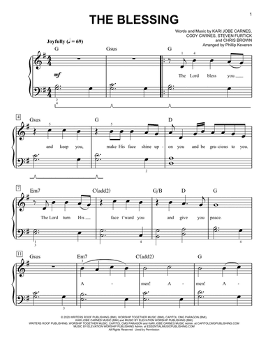 The Blessing (arr. Phillip Keveren)