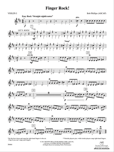 Finger Rock!: 1st Violin
