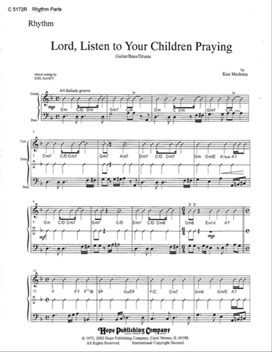 Lord, Listen to Your Children Praying