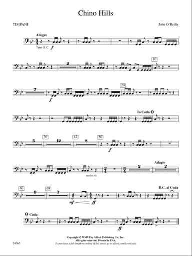 Chino Hills: Timpani