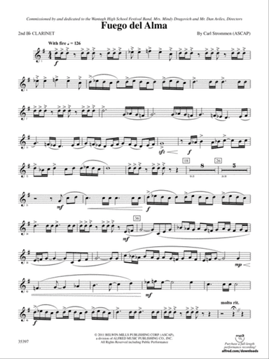 Fuego del Alma: 2nd B-flat Clarinet