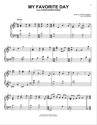 My Favorite Day (from Christopher Robin)