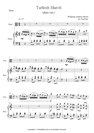 Turkish March Jazz Version