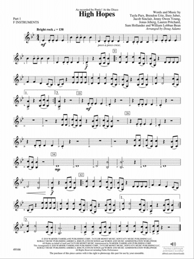 High Hopes: Part 1 - F Instruments