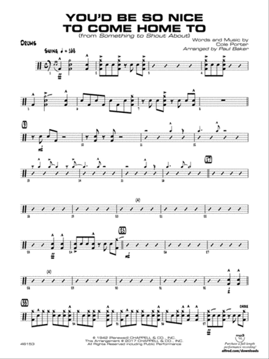 You'd Be So Nice to Come Home To: Drums