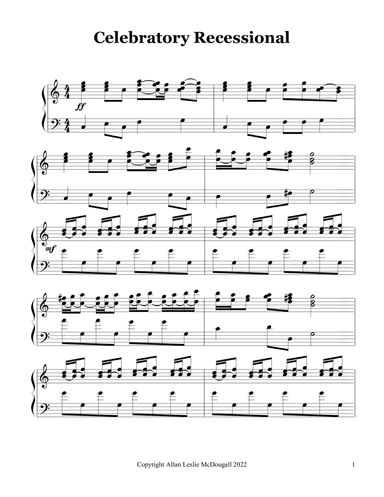 Celebratory recessional