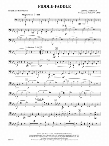 Fiddle-Faddle: Bassoon