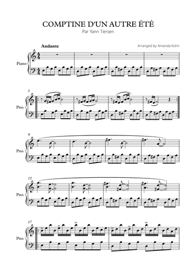 Comptine D'un Autre Été: L'après-midi