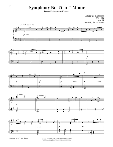 Symphony No. 5, Second Movement Excerpt