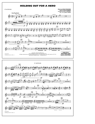 Holding Out For A Hero (arr. Conaway & Finger) - Eb Alto Sax