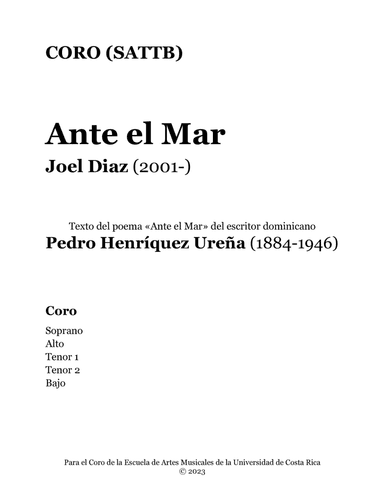 Ante el Mar (By the Sea)