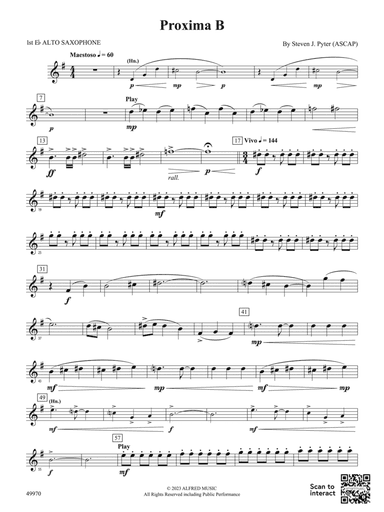 Proxima B: E-flat Alto Saxophone