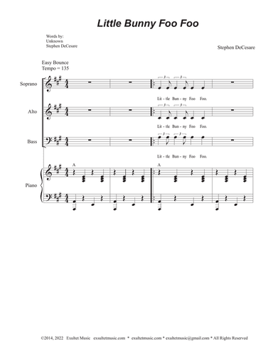 Little Bunny Foo Foo (Vocal Trio - (SAB)