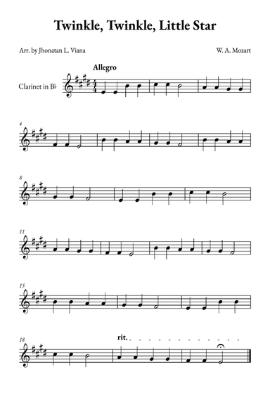Twinkle, Twinkle, Little Star