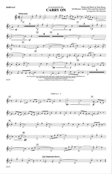Carry On: 1st F Horn