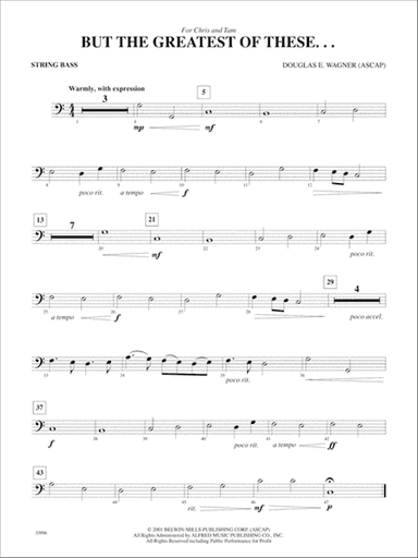 Classics for Contest: String Bass