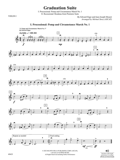 Graduation Suite: 1st Violin